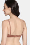 Zivame Padded Non Wired Medium Coverage T-Shirt Bra - Argan Oil — thumbnail 3